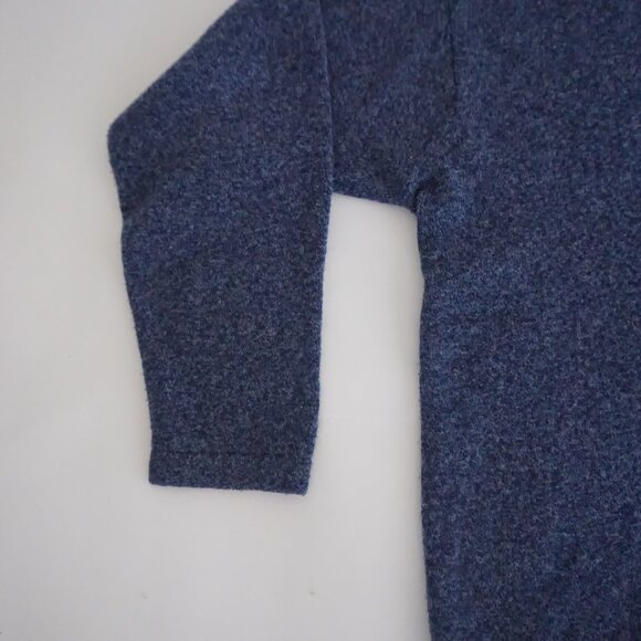 Tommy Hilfiger Blue Wool V-Neck Sweater Old Money Cabincore XL - Picture 7 of 9